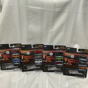 NIP 4 Packs JADA Nano Hollywood Rides Fast & Furious Die Cast Collectors Series